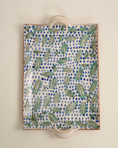 Folkways Dotty Leaves Tray - Thumbnail 2