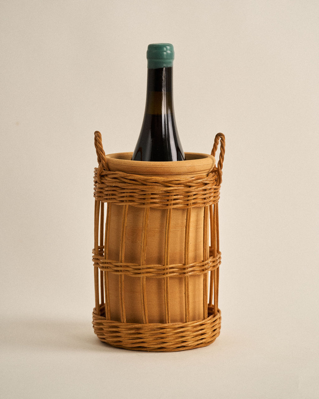Wicker & Ceramic Wine Cooler