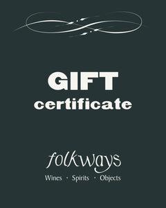 Folkways Gift Certificate - Folkways