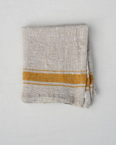 Vintage Striped Linen Kitchen Towels - Folkways